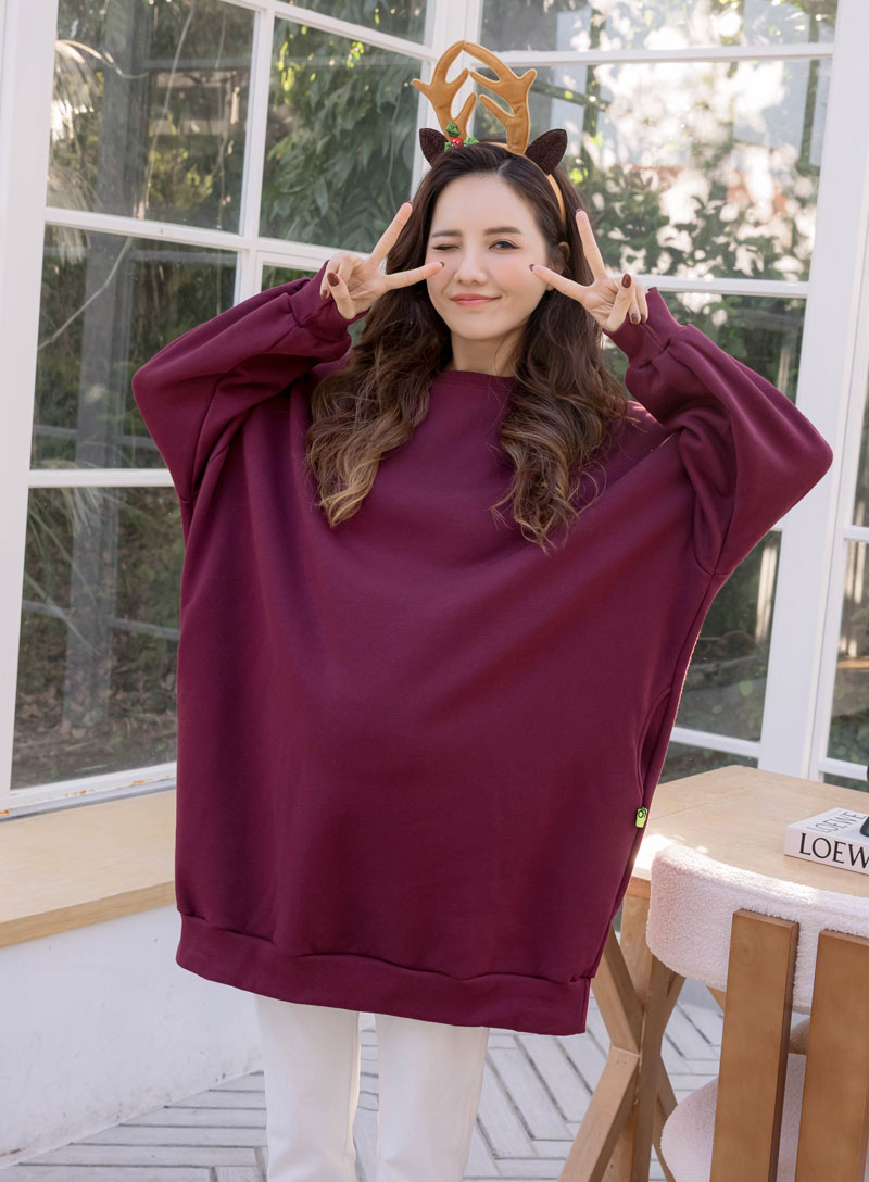 韓國空運。螢光黃標側袋內磨毛洋裝(暖)