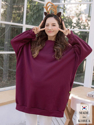 韓國空運。螢光黃標側袋內磨毛洋裝(暖)