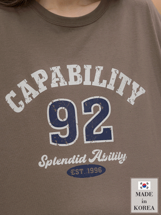 韓國空運。個性92碎印英字棉上衣