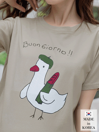 韓國空運。畫家帽法鵝棉T