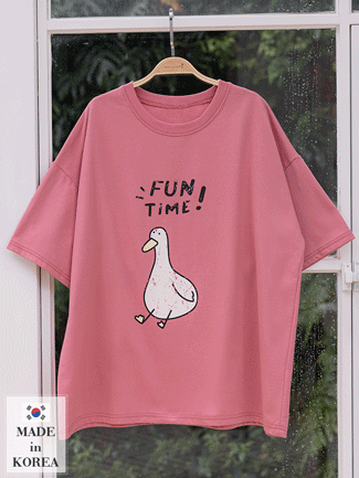 韓國空運。FUN TIME 斑駁鴨棉上衣