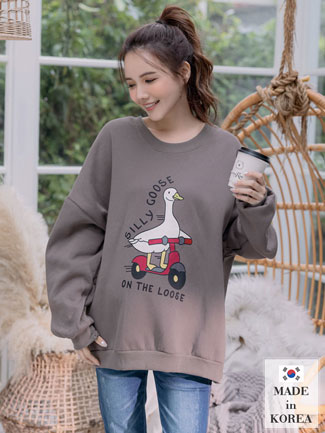 韓國空運。機車鵝內刷毛棉上衣(暖厚)