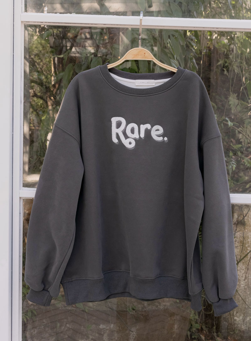 孕婦裝。Rare立體字寶寶絨棉T(厚暖)