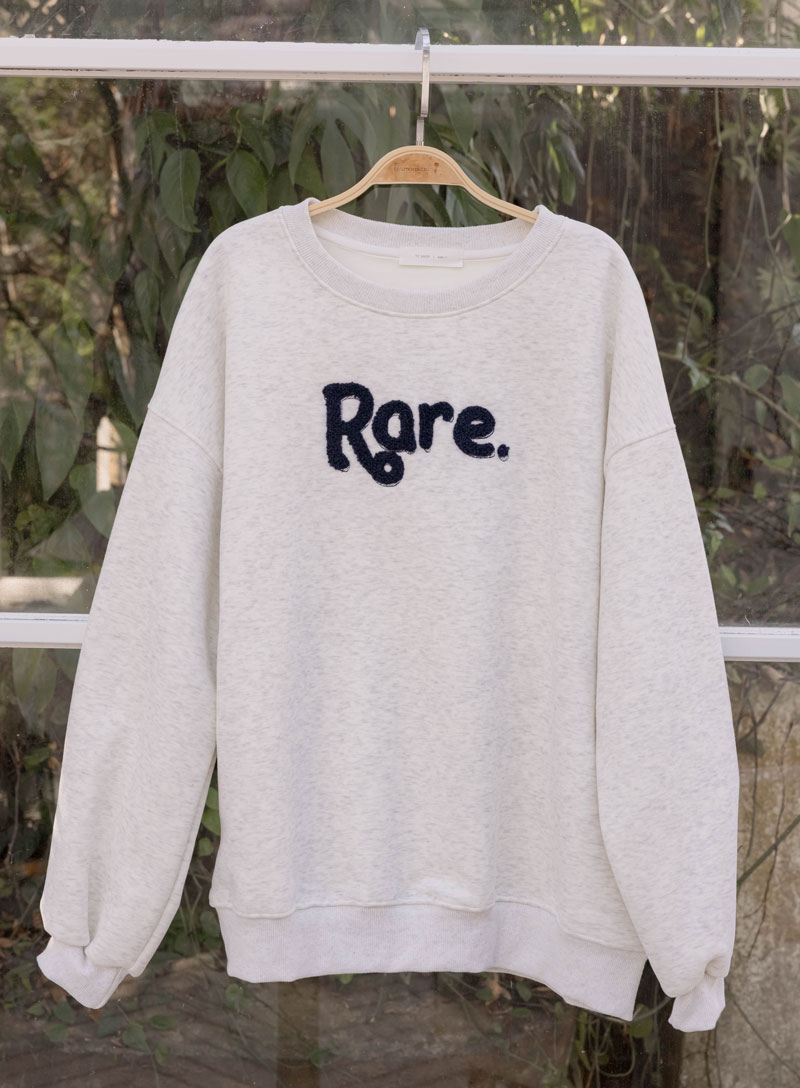 孕婦裝。Rare立體字寶寶絨棉T(厚暖)