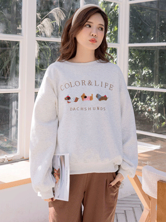 孕婦裝。三隻狗狗寶寶絨棉T(厚暖)