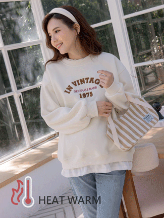 孕婦裝。假二件拼接1975寶寶絨棉T(厚暖)