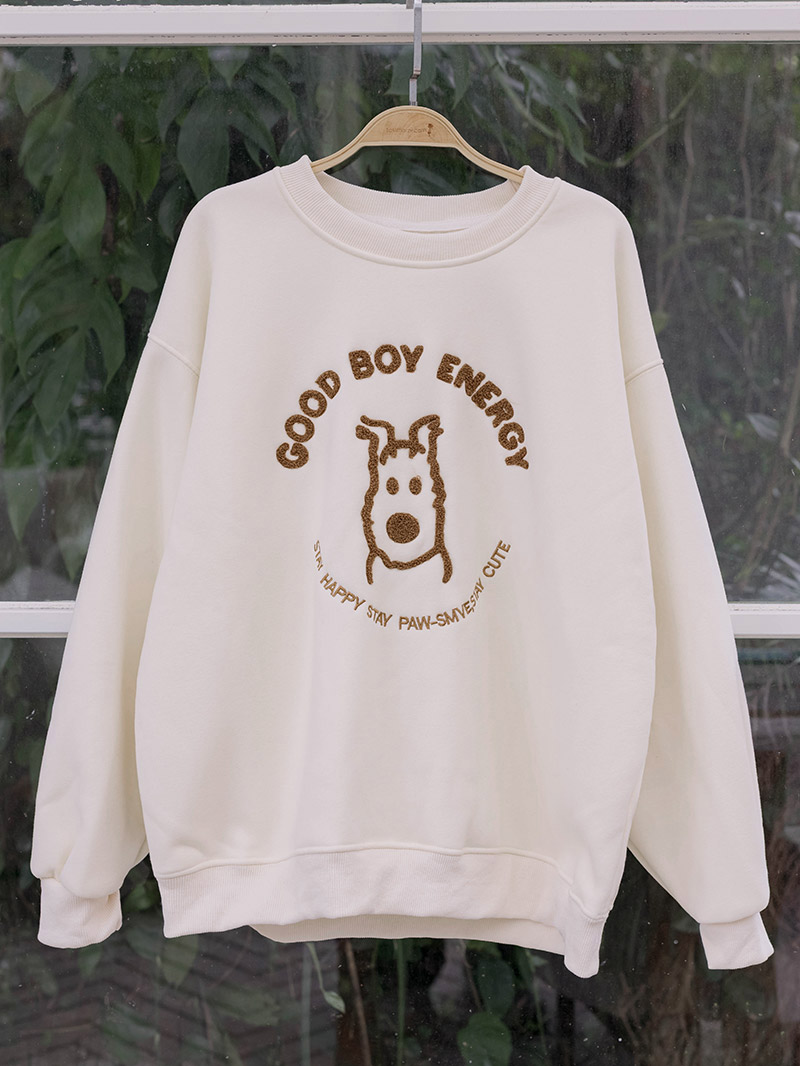 孕婦裝。狗狗GOOD BOY寶寶絨棉T(厚暖)