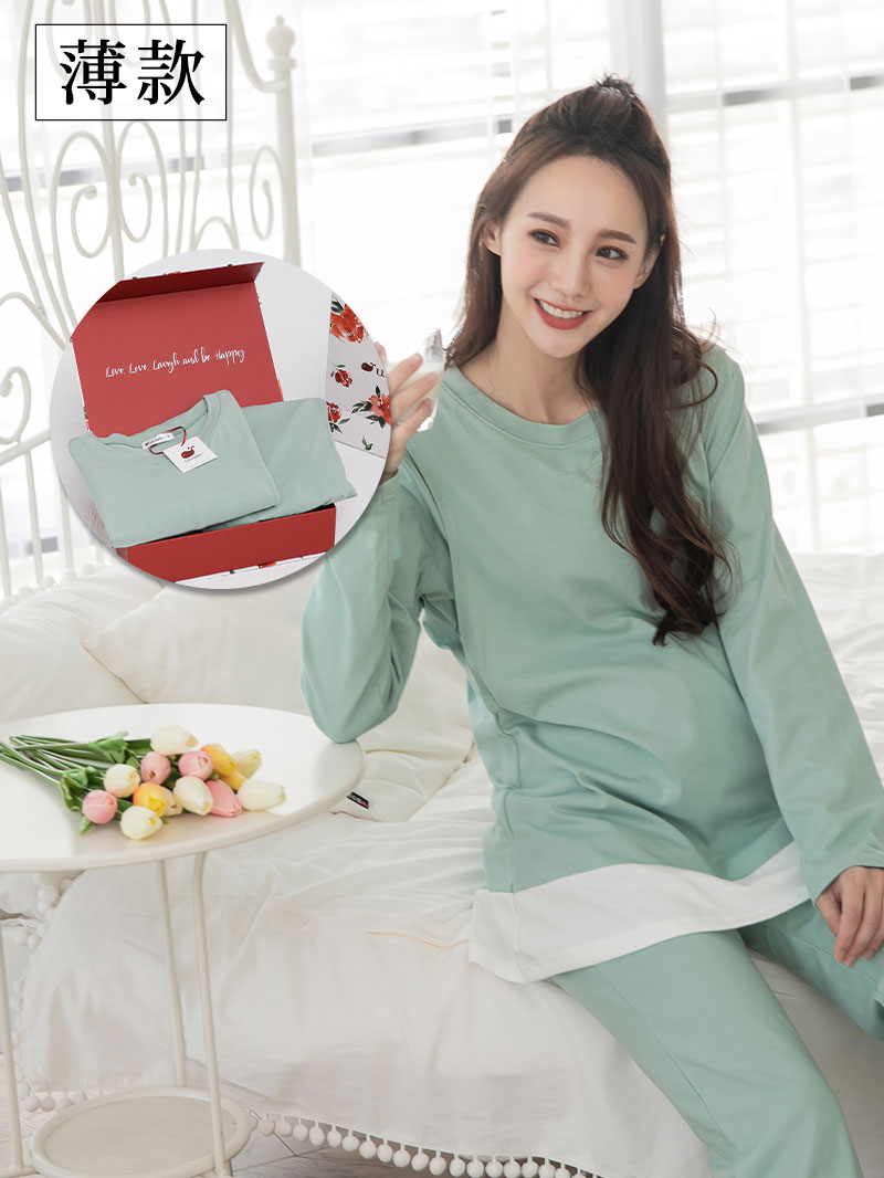 宇之棠媽媽禮盒。媽媽哺乳衣+褲套裝(薄)