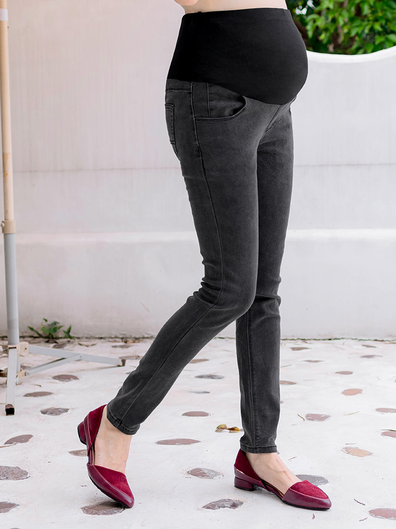 棠棠媽咪孕婦裝,深色,微彈,孕婦褲,懷孕穿搭