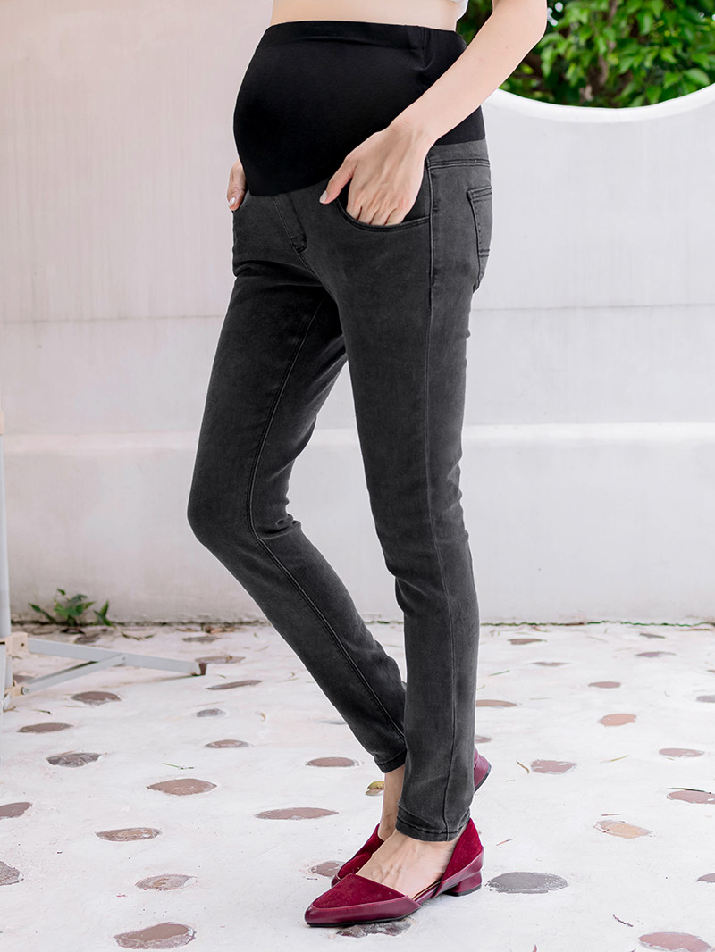 棠棠媽咪孕婦裝,深色,微彈,孕婦褲,懷孕穿搭