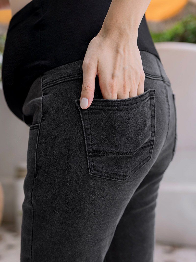 棠棠媽咪孕婦裝,深色,微彈,孕婦褲,懷孕穿搭