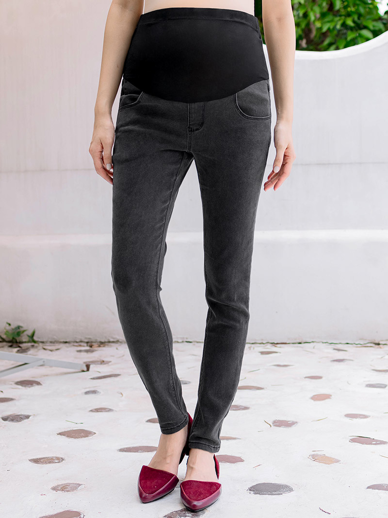 棠棠媽咪孕婦裝,深色,微彈,孕婦褲,懷孕穿搭