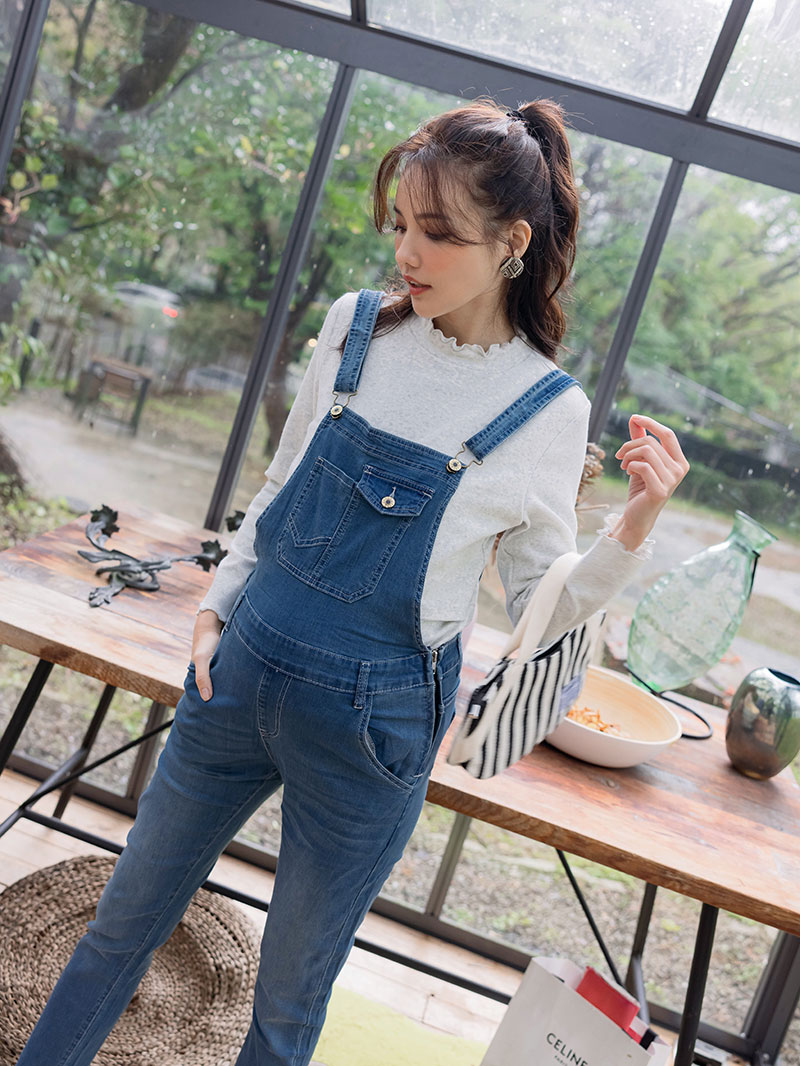 棠棠媽咪孕婦裝,春夏推薦,薄牛仔,吊帶褲