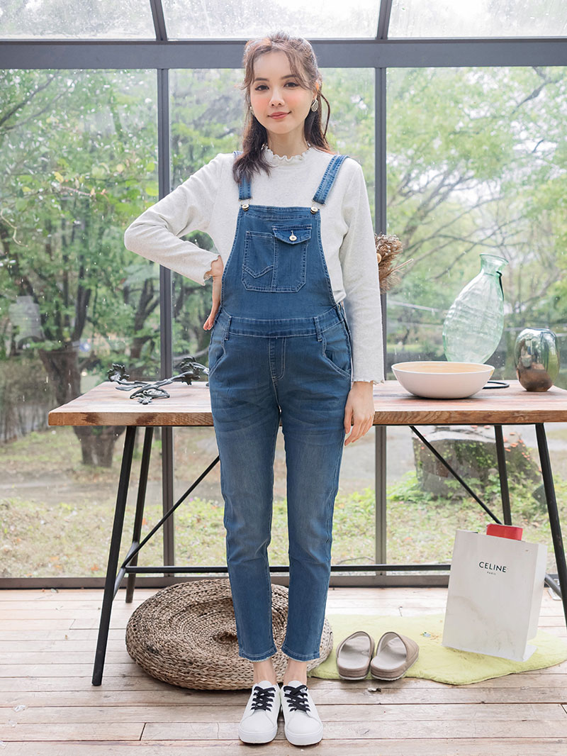 棠棠媽咪孕婦裝,春夏推薦,薄牛仔,吊帶褲