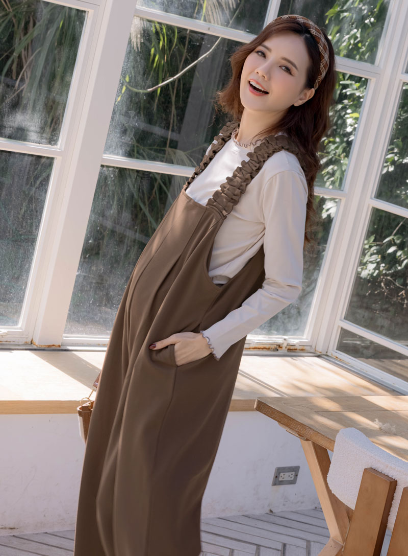 棠棠媽咪孕婦裝,吊帶寬褲,彈力布,孕婦推薦,孕婦裝哪裡買