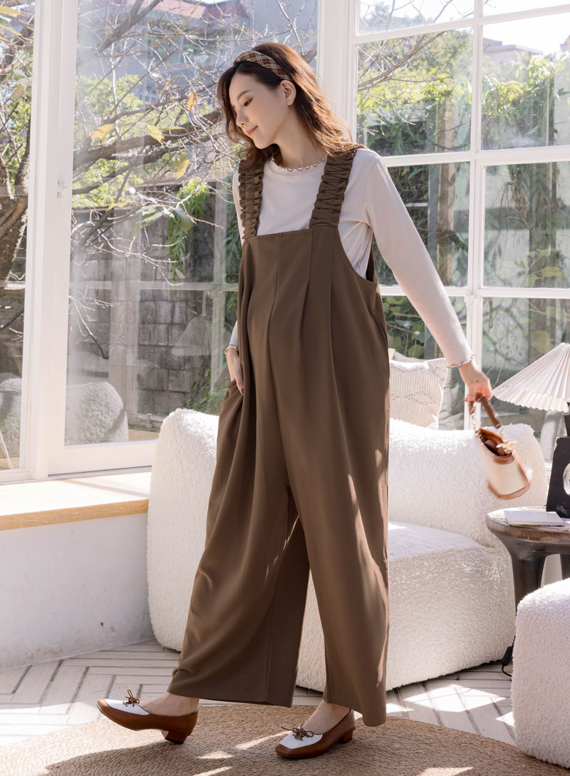 棠棠媽咪孕婦裝,吊帶寬褲,彈力布,孕婦推薦,孕婦裝哪裡買