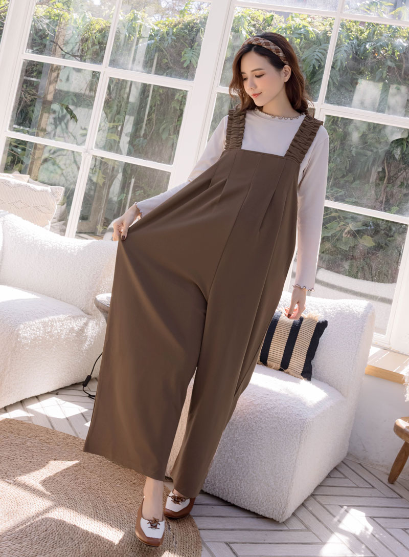 棠棠媽咪孕婦裝,吊帶寬褲,彈力布,孕婦推薦,孕婦裝哪裡買