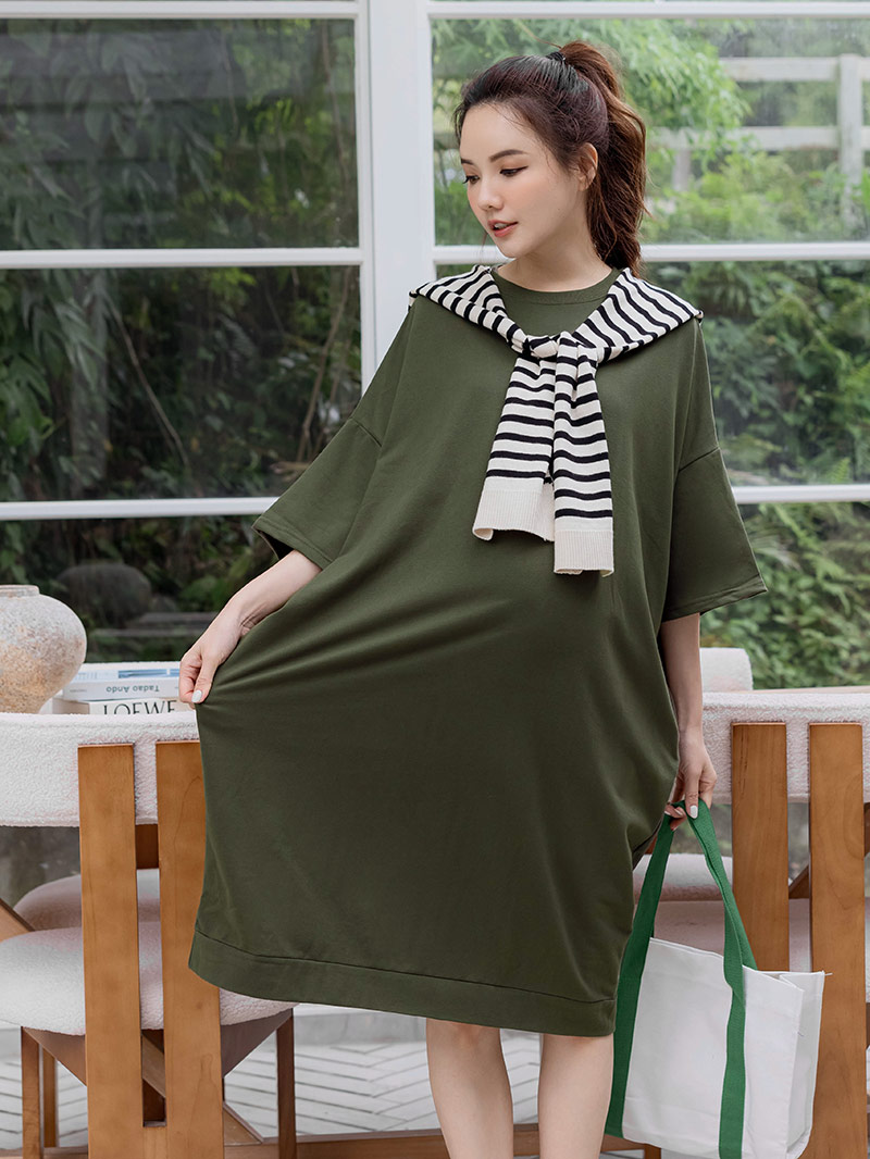 棠棠媽咪孕婦裝,韓國空運,簡約,素面洋裝,孕婦裝哪裡買