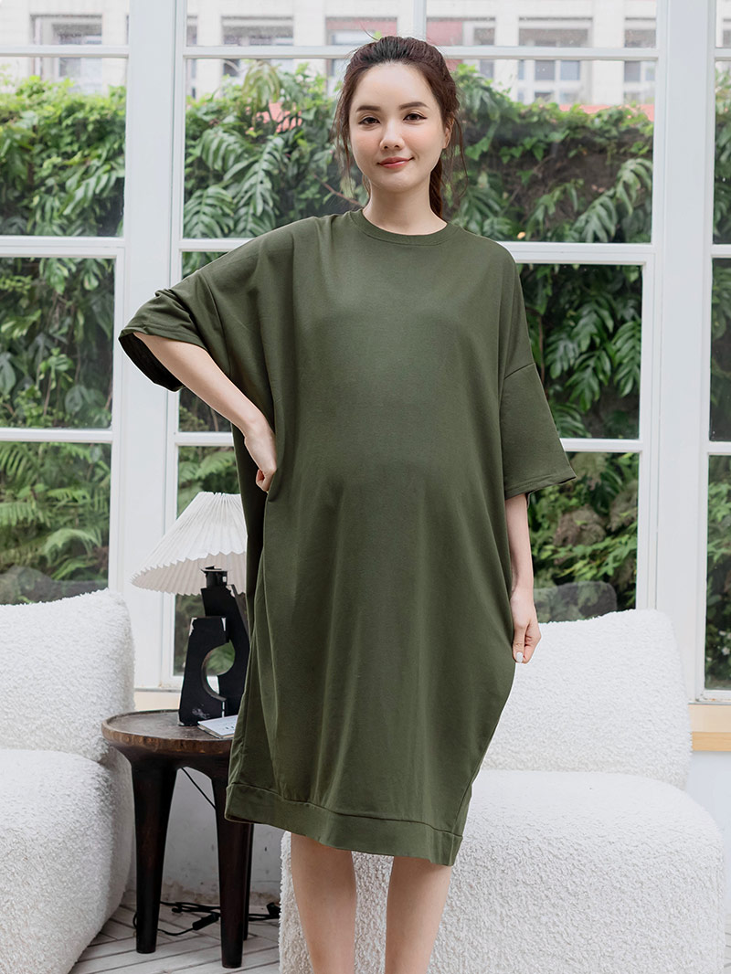 棠棠媽咪孕婦裝,韓國空運,簡約,素面洋裝,孕婦裝哪裡買