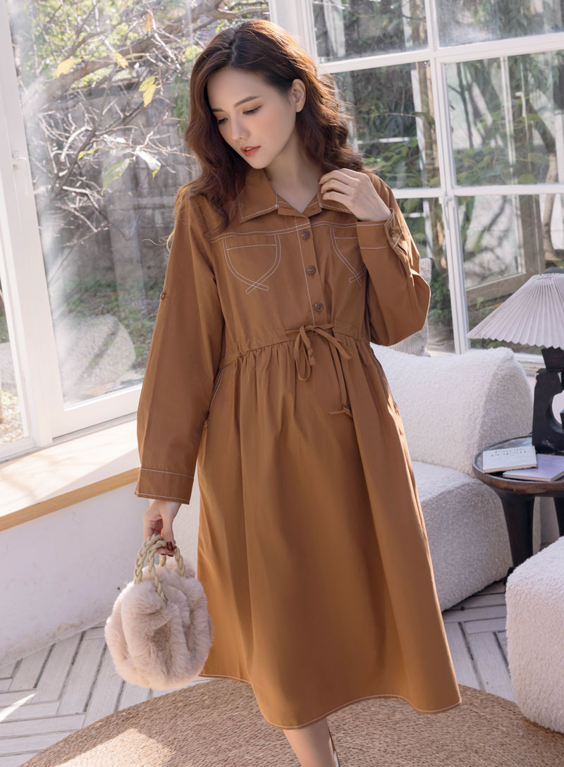 棠棠媽咪孕婦裝,長袖洋裝,韓系,孕婦推薦,孕婦裝哪裡買