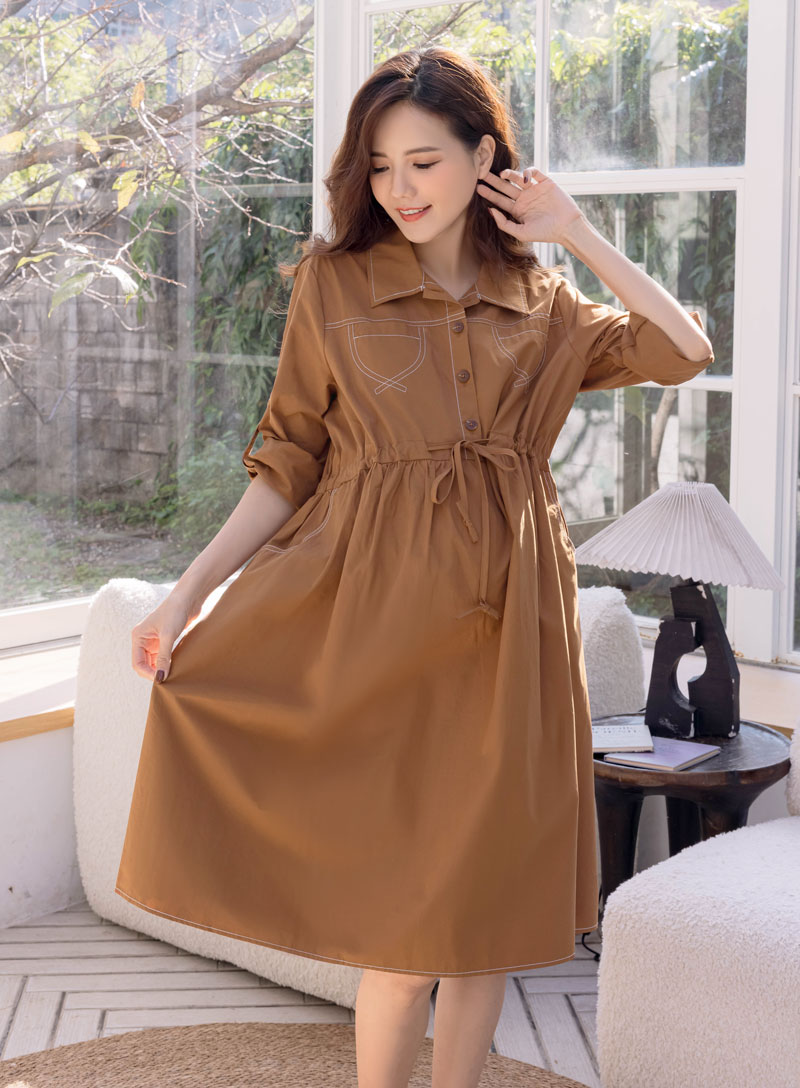 棠棠媽咪孕婦裝,長袖洋裝,韓系,孕婦推薦,孕婦裝哪裡買