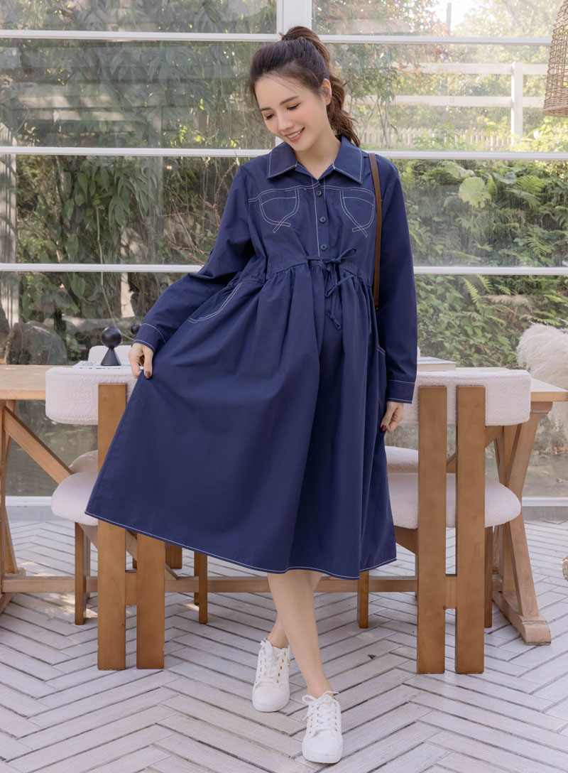 棠棠媽咪孕婦裝,長袖洋裝,韓系,孕婦推薦,孕婦裝哪裡買