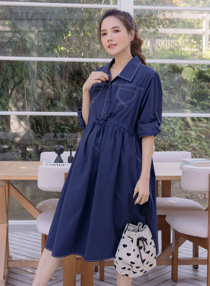 棠棠媽咪孕婦裝,長袖洋裝,韓系,孕婦推薦,孕婦裝哪裡買