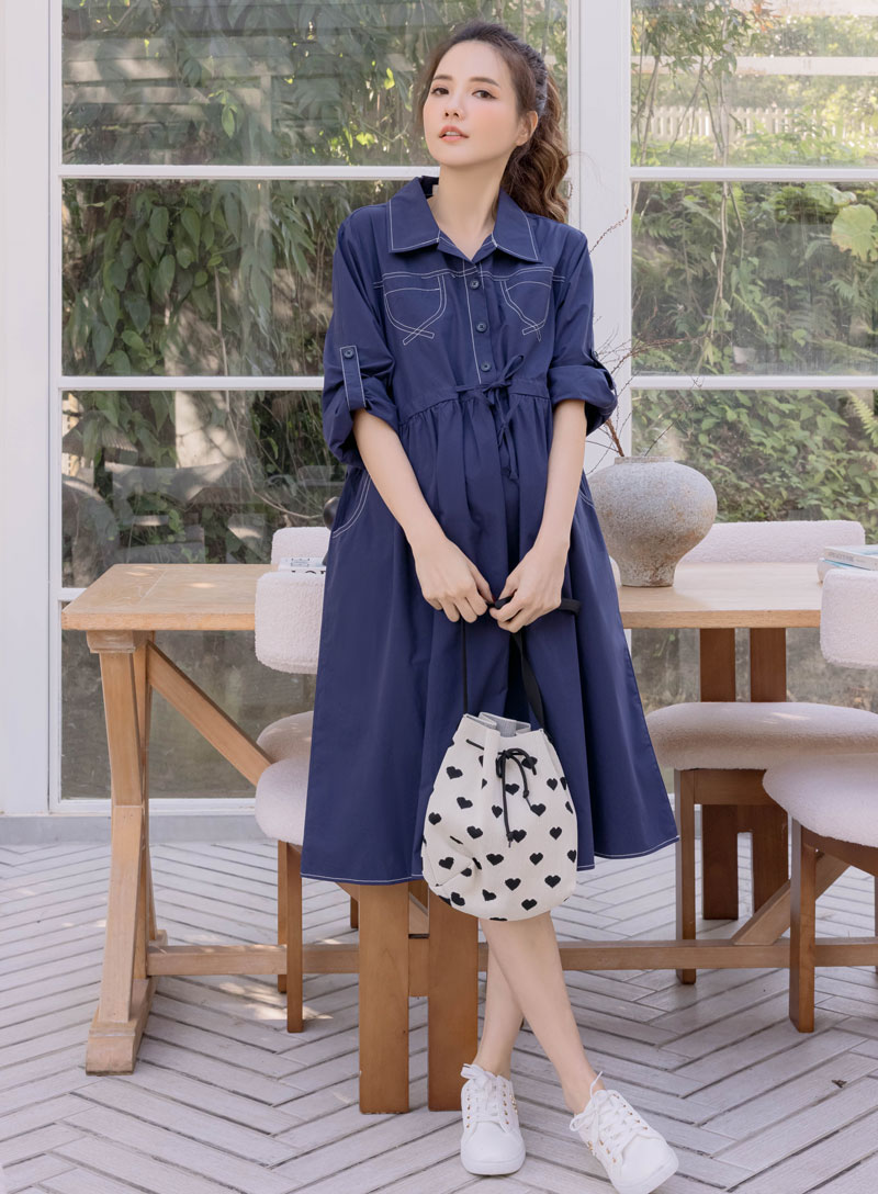 棠棠媽咪孕婦裝,長袖洋裝,韓系,孕婦推薦,孕婦裝哪裡買