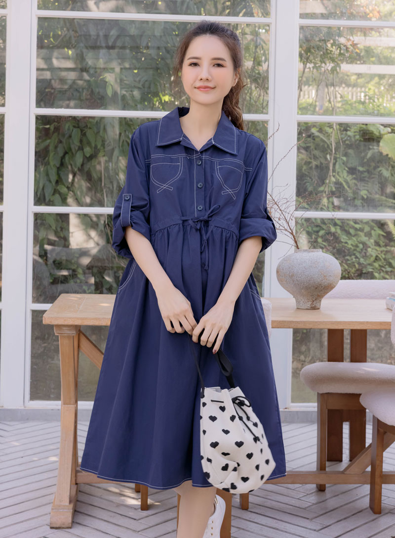 棠棠媽咪孕婦裝,長袖洋裝,韓系,孕婦推薦,孕婦裝哪裡買