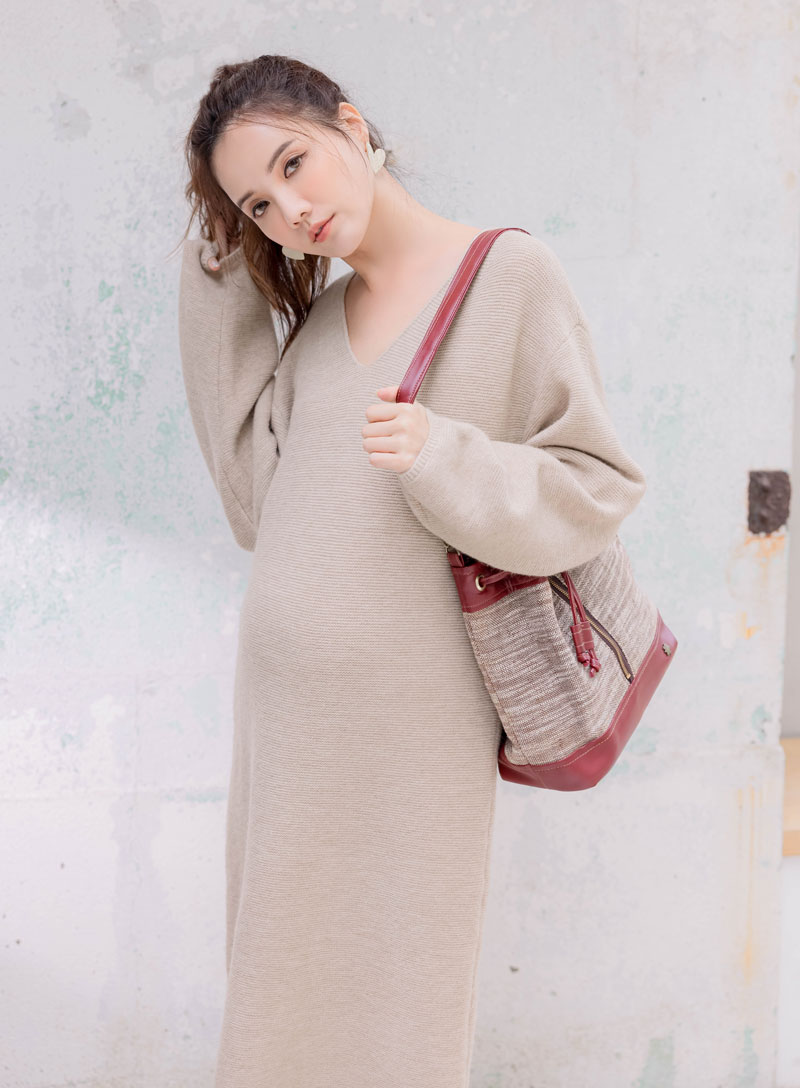 棠棠媽咪孕婦裝,孕婦洋裝,秋冬,針織,現貨供應