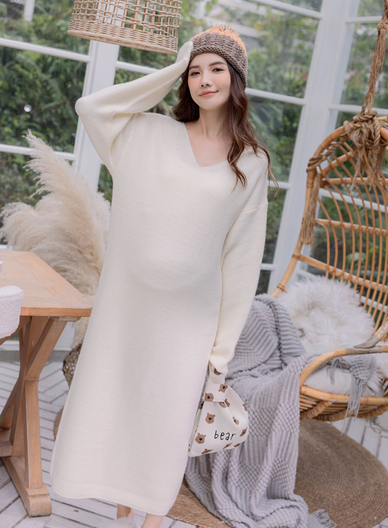 棠棠媽咪孕婦裝,孕婦洋裝,秋冬,針織,現貨供應