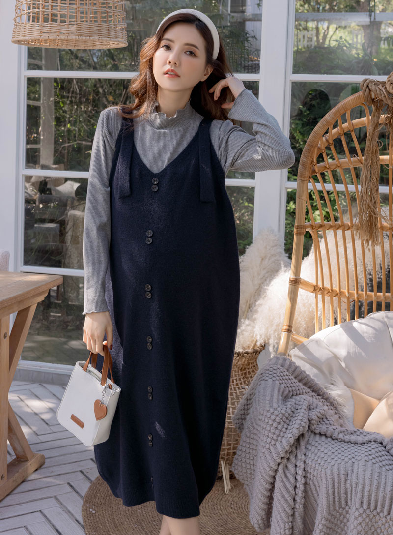 棠棠媽咪孕婦裝,吊帶裙,針織,百搭,保暖,懷孕推薦,孕婦裝哪裡買