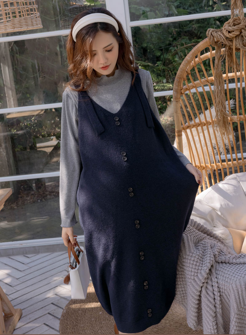 棠棠媽咪孕婦裝,吊帶裙,針織,百搭,保暖,懷孕推薦,孕婦裝哪裡買