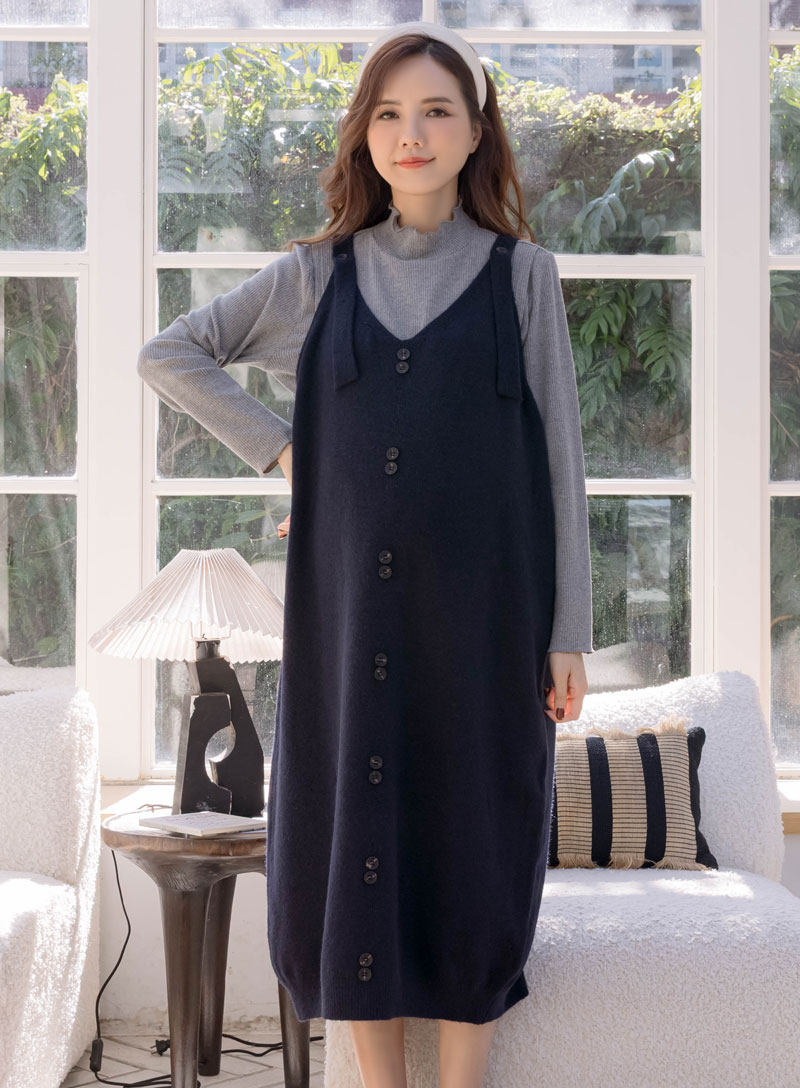 棠棠媽咪孕婦裝,吊帶裙,針織,百搭,保暖,懷孕推薦,孕婦裝哪裡買