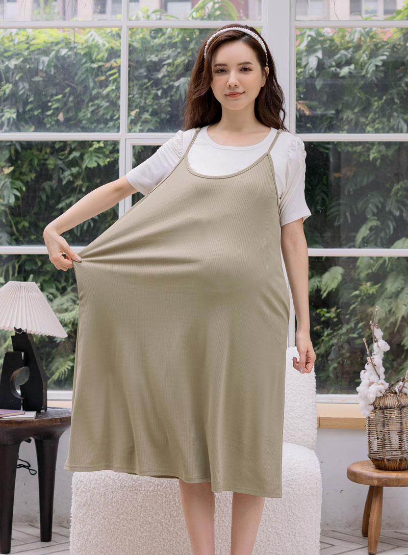 棠棠媽咪孕婦裝,春夏,孕婦吊帶裙,懷孕推薦