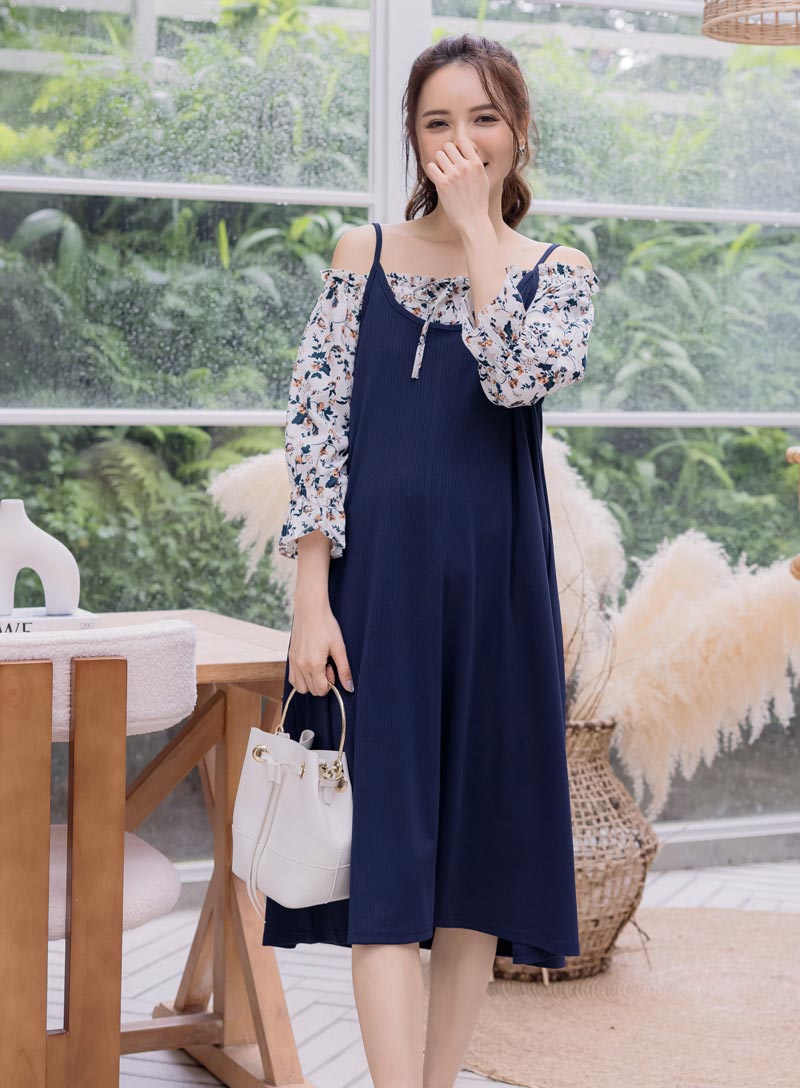 棠棠媽咪孕婦裝,春夏,孕婦吊帶裙,懷孕推薦