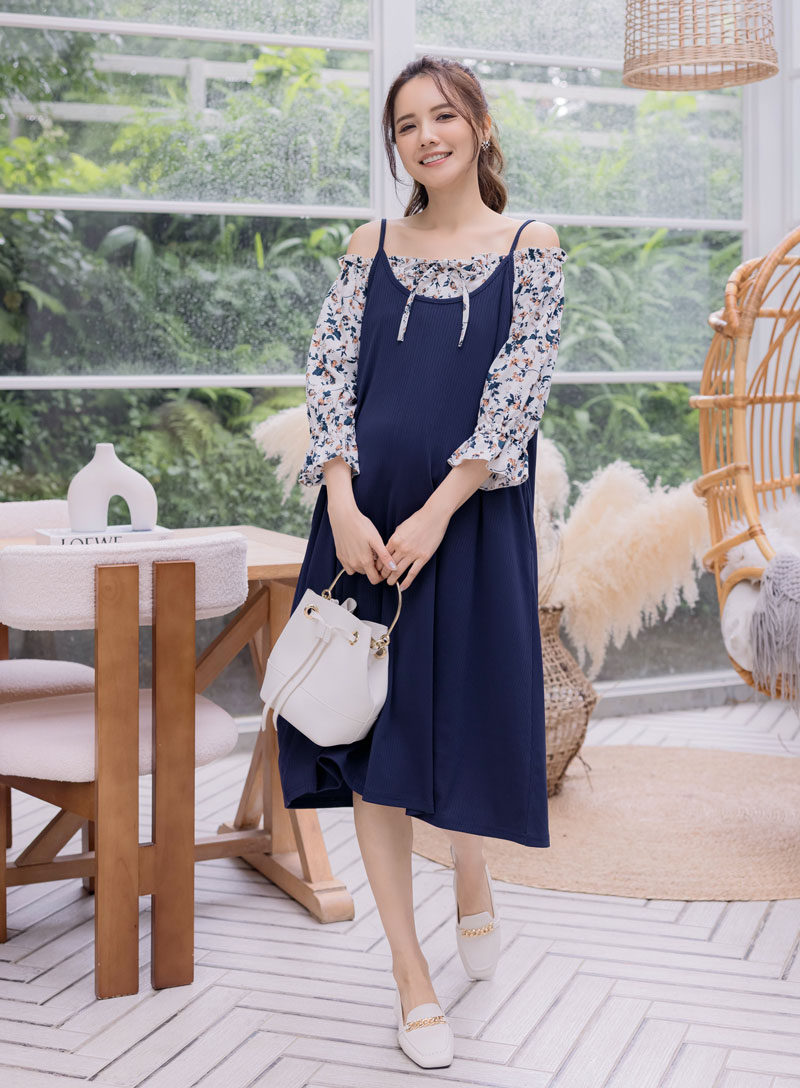 棠棠媽咪孕婦裝,春夏,孕婦吊帶裙,懷孕推薦