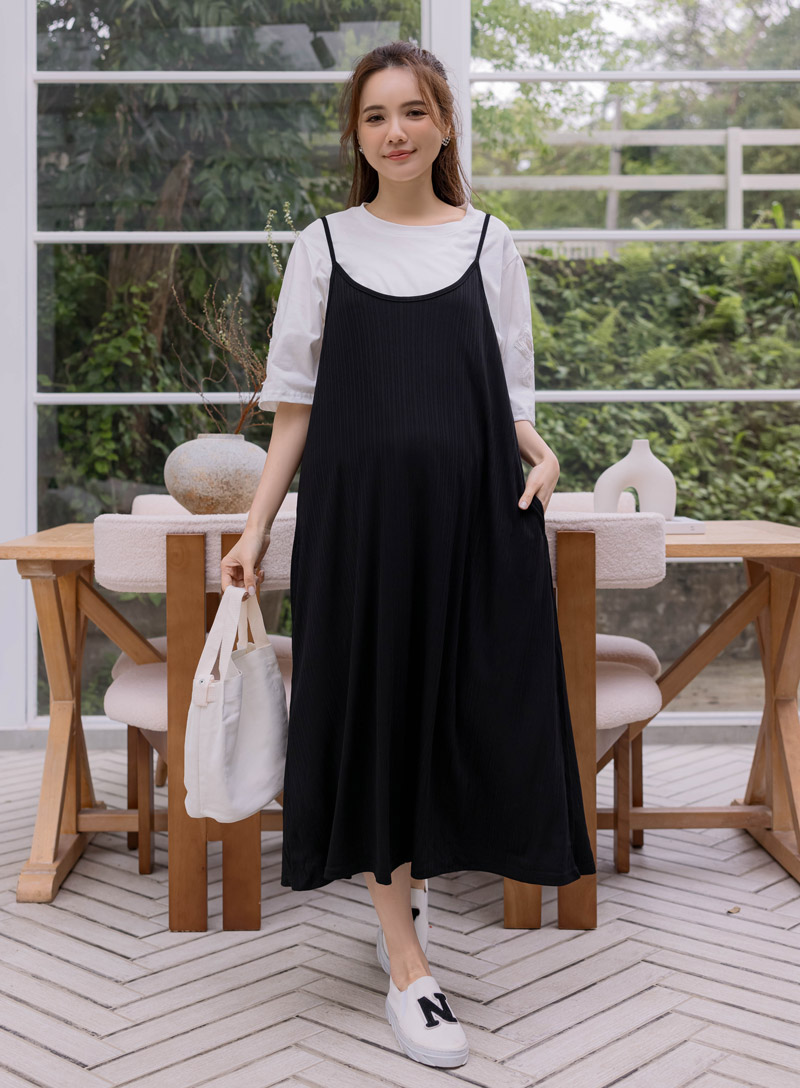 棠棠媽咪孕婦裝,新品上架,吊帶裙,孕婦裝,涼感,降溫單品,孕婦裝哪裡買