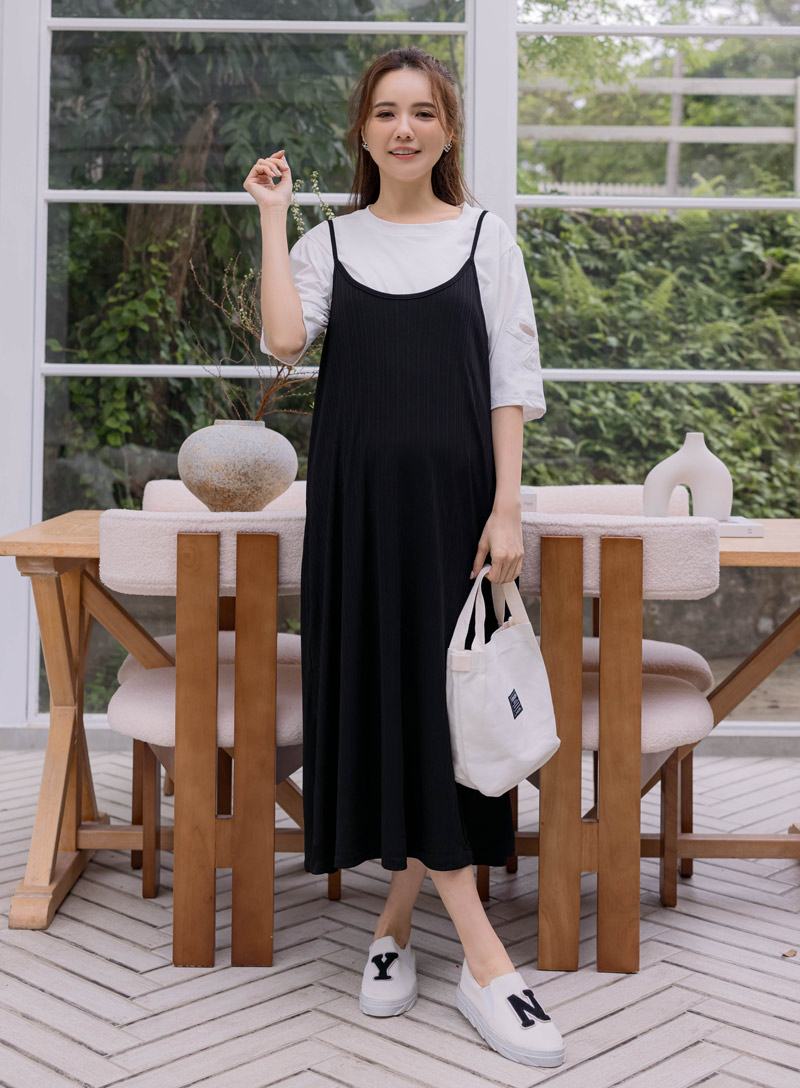 棠棠媽咪孕婦裝,新品上架,吊帶裙,孕婦裝,涼感,降溫單品,孕婦裝哪裡買