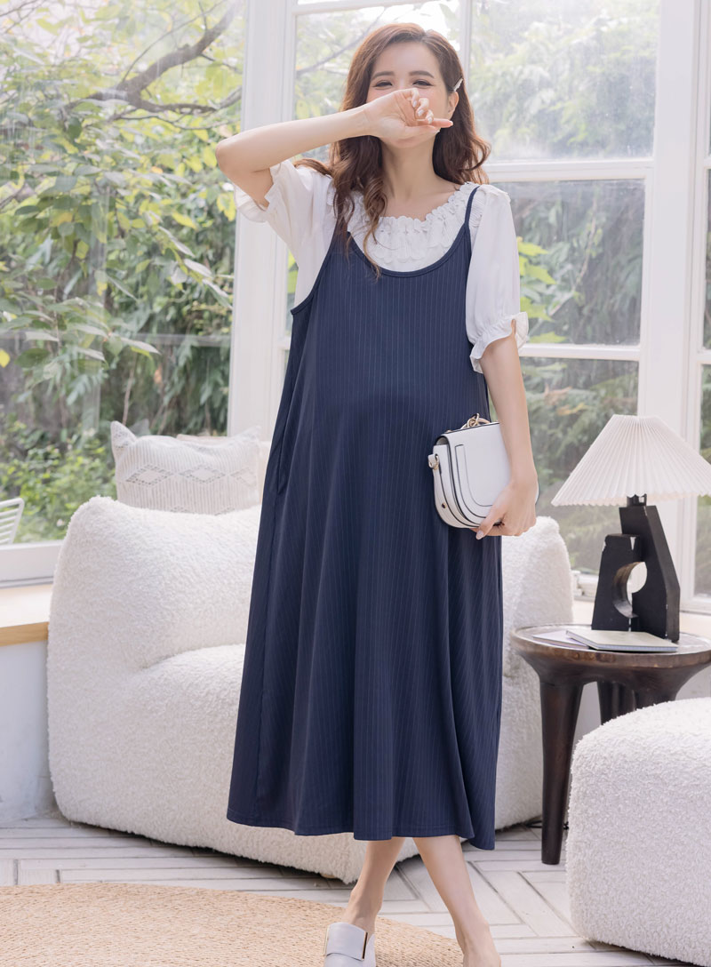 棠棠媽咪孕婦裝,韓系,吊帶裙,百搭,孕婦穿搭,孕婦裝哪裡買