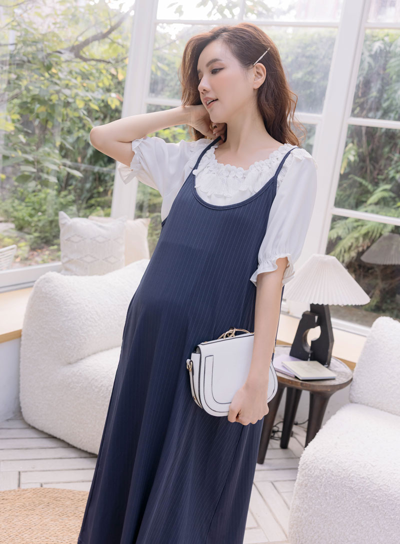 棠棠媽咪孕婦裝,韓系,吊帶裙,百搭,孕婦穿搭,孕婦裝哪裡買