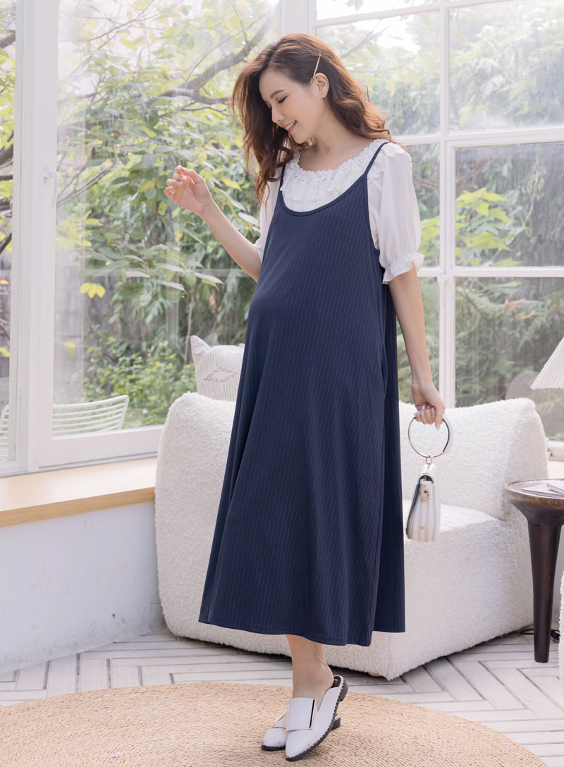 棠棠媽咪孕婦裝,韓系,吊帶裙,百搭,孕婦穿搭,孕婦裝哪裡買