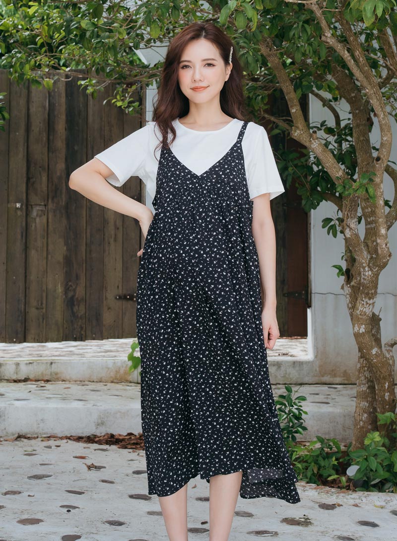 棠棠媽咪孕婦裝,吊帶裙,2件式,孕婦裝,懷孕推薦,孕婦裝哪裡買