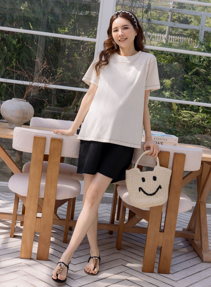 棠棠媽咪孕婦裝,時尚孕婦裝,上衣,春夏,簡約百搭,孕婦裝哪裡買