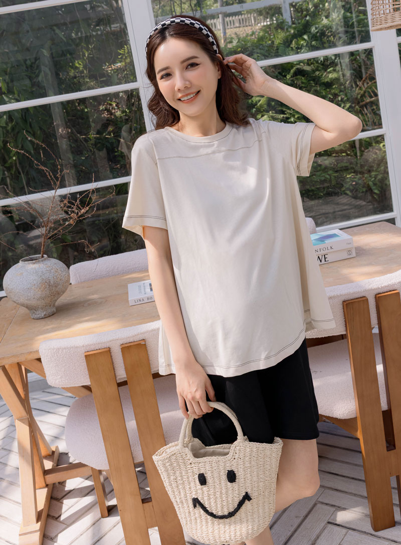 棠棠媽咪孕婦裝,時尚孕婦裝,上衣,春夏,簡約百搭,孕婦裝哪裡買