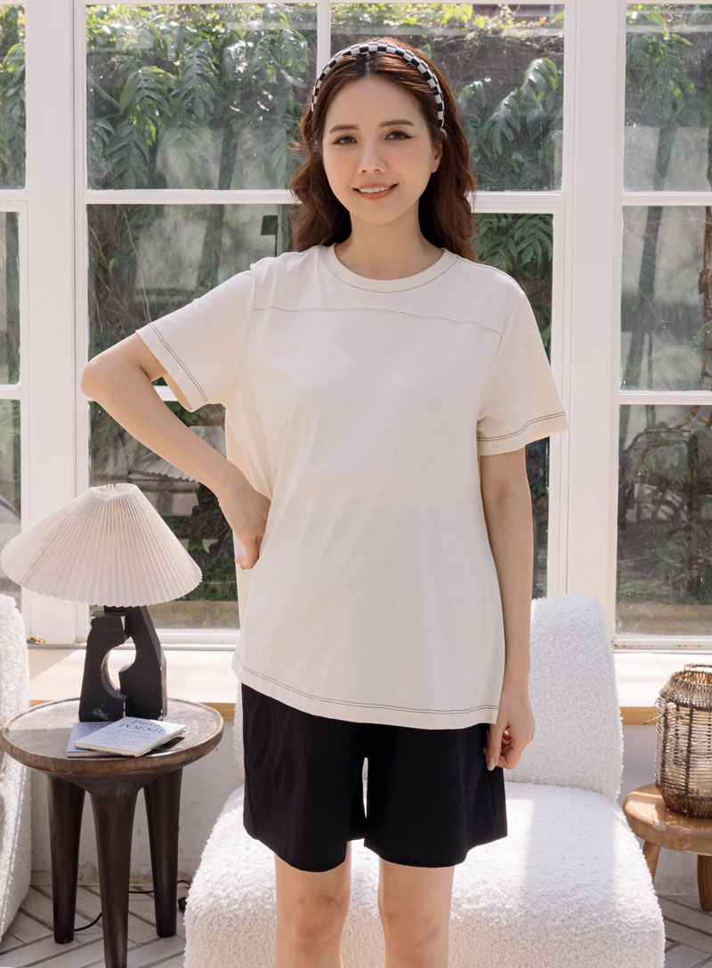 棠棠媽咪孕婦裝,時尚孕婦裝,上衣,春夏,簡約百搭,孕婦裝哪裡買