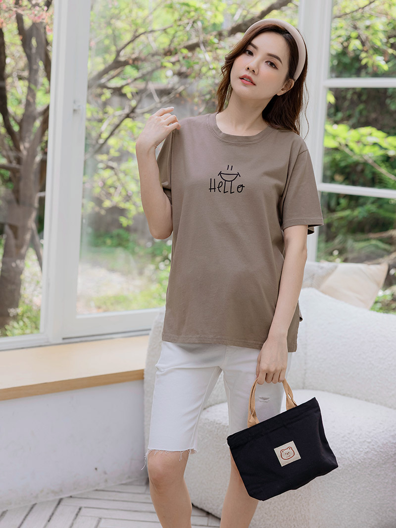 棠棠媽咪孕婦裝,微笑,韓國空運,輕薄,百搭推薦,孕婦首選,現貨供應