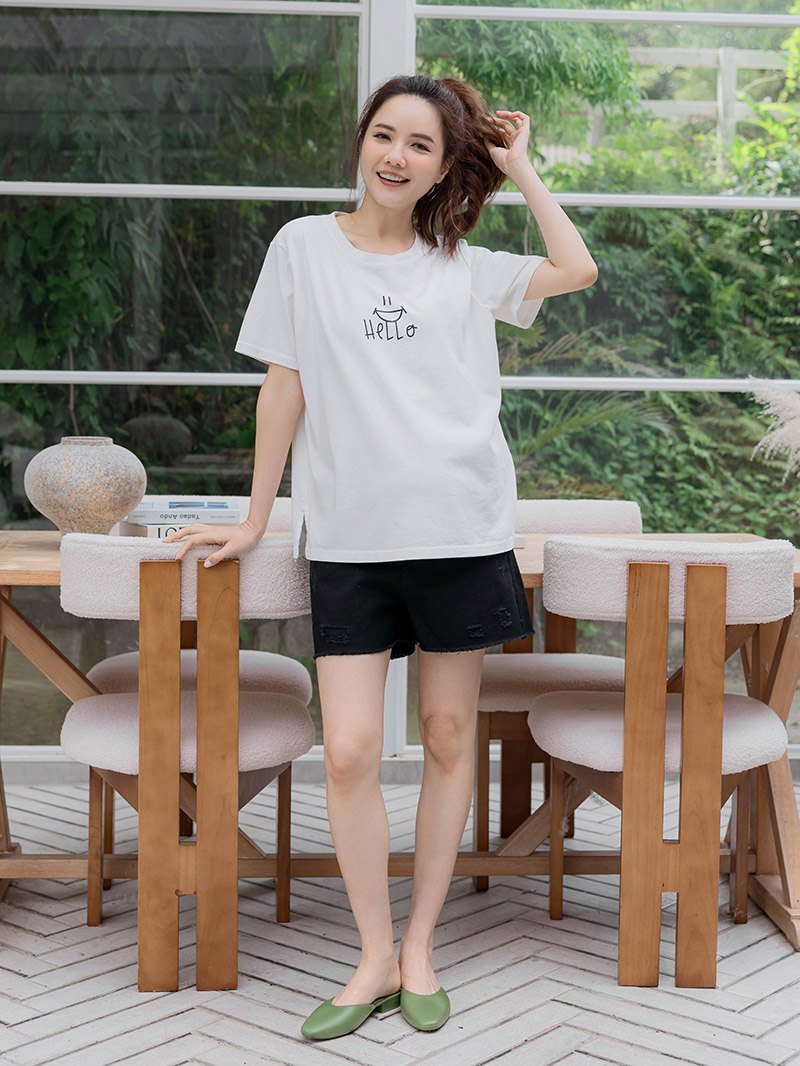 棠棠媽咪孕婦裝,微笑,韓國空運,輕薄,百搭推薦,孕婦首選,現貨供應