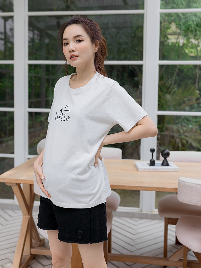棠棠媽咪孕婦裝,微笑,韓國空運,輕薄,百搭推薦,孕婦首選,現貨供應