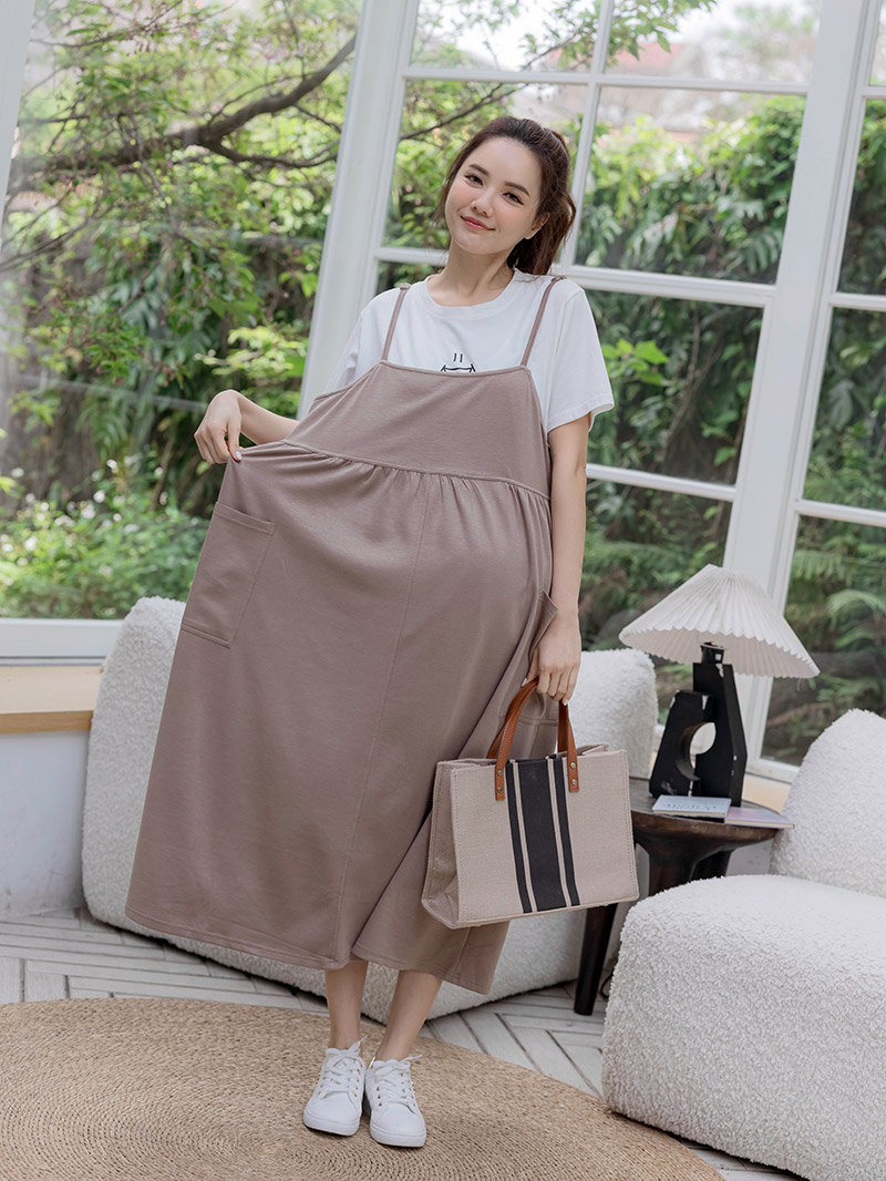 棠棠媽咪孕婦裝,微笑,韓國空運,輕薄,百搭推薦,孕婦首選,現貨供應